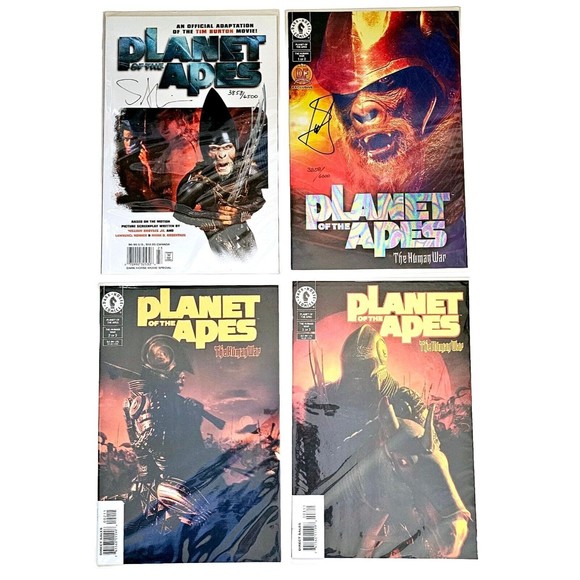 Planet of the Apes Movie Adp TPB & #1-3 Human War Signed COA /6000 Brand New NM - Picture 1 of 13